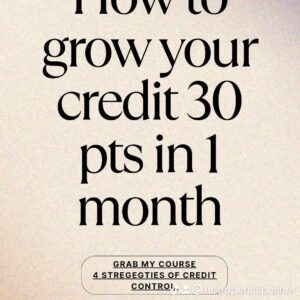 RAISE CREDIT 30 POINTS 1 MONTH